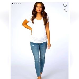 Pink blush Distressed skinny Jean.